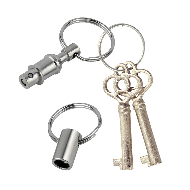 Новый Серебряный съемный Quick Release металлические брелки для ключей из сплава