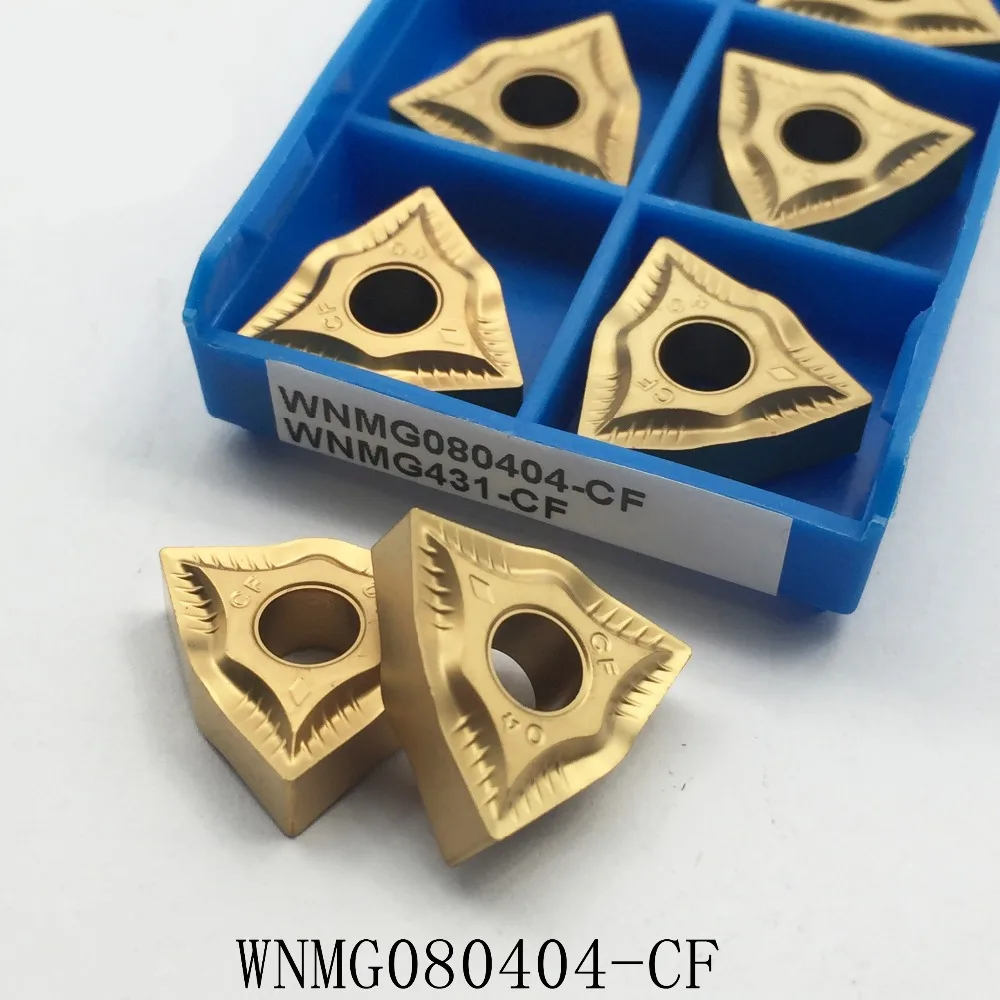 10pcs New WNMG080404-CF carbide insert CNC turning insert for machining steel