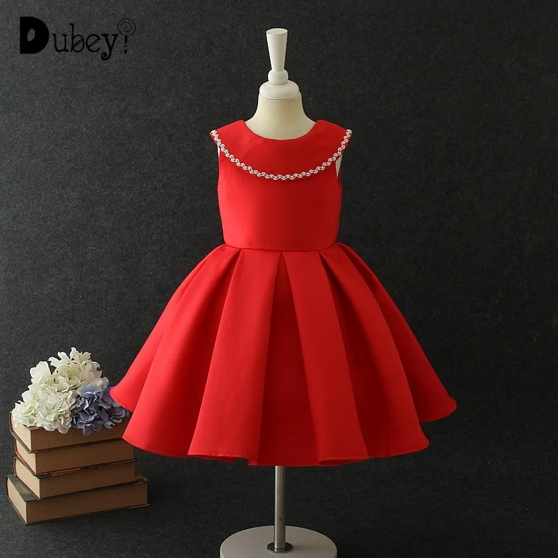 

Girls Tribute Silk Backless Big Bow-knot Sleeveless Solid Color Draped Princess Dress girls dress 8 to 10 years