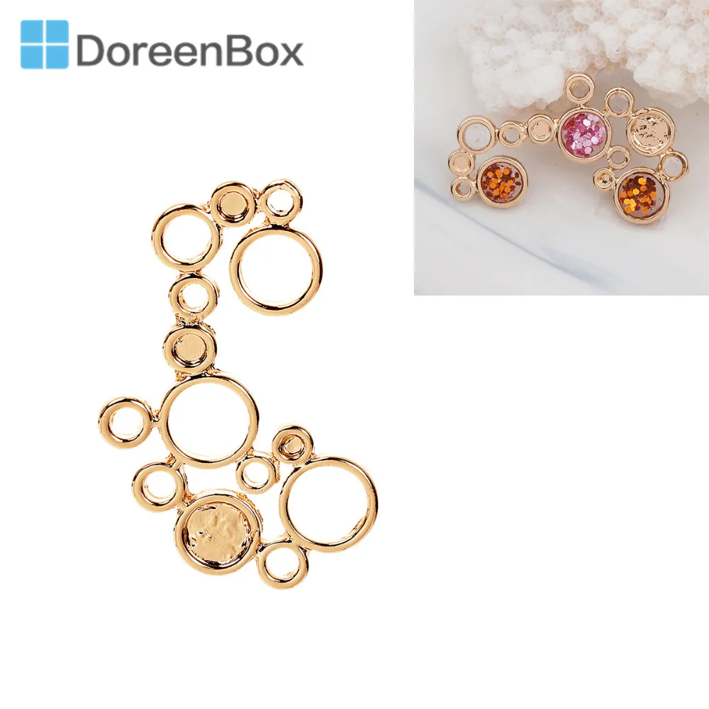 Doreen Box ручная работа золотой цвет цинковый сплав открытая спина ободок подвески