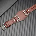 Brown-silver buckle