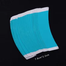 Синий цвет, 36 шт./партия, шнуровка спереди, поддержка высокого качества, прочный Двусторонний Скотч для парика, клейкая лента