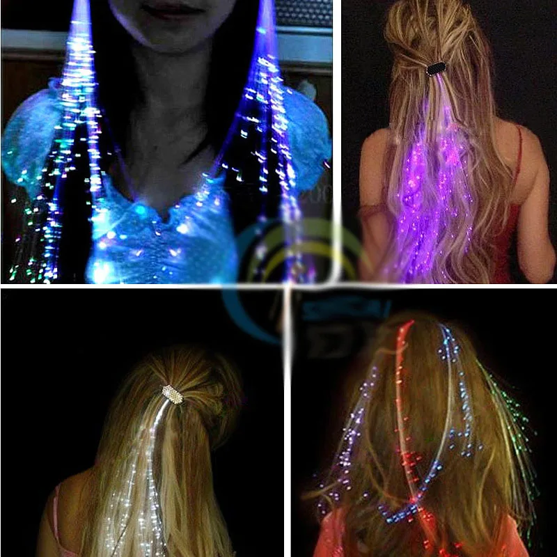 

5Pcs Colorful Blinking Hair Clip LED Glow Filaments Luminous Clip Women Girls Braid Party Concert Clubs Novelty Flashing Clips