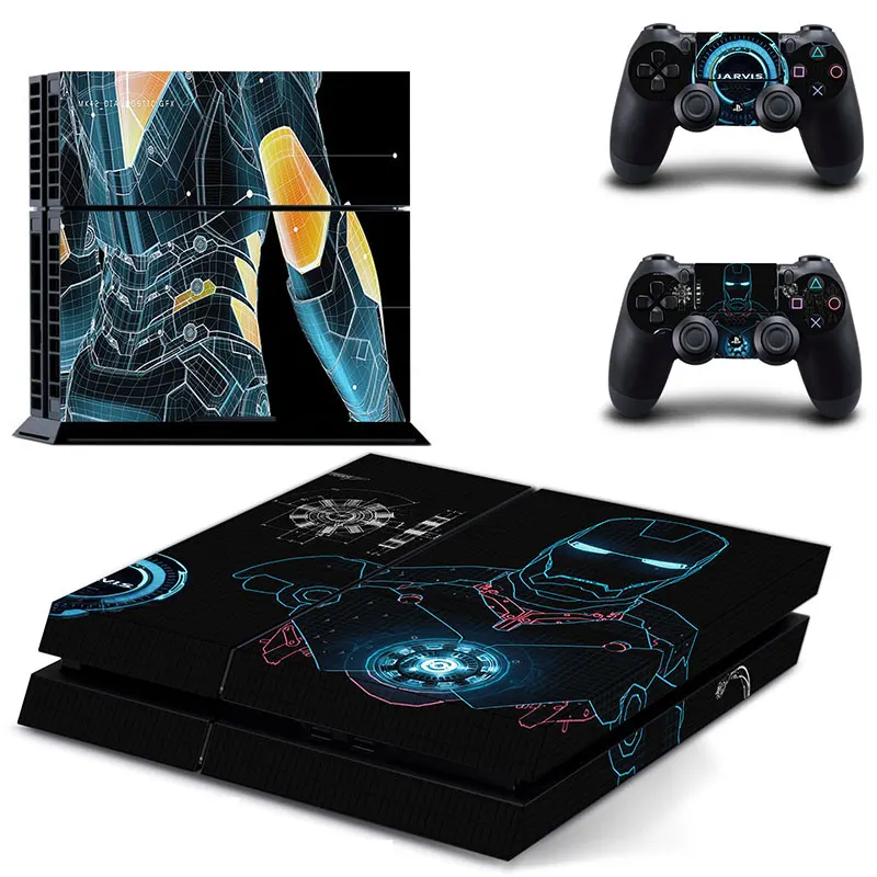 

Iron Man Skin Sticker Cover for Sony PS4 for PlayStation 4 and 2 Controller Skins