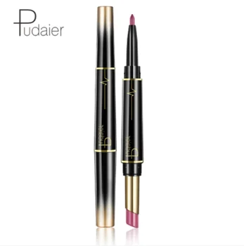 

Matte Lipstick Wateproof Long Lasting Lipsticks Makeup Cosmetics Double Ended Red lipstick Lips Liner Pencil / 200pcs