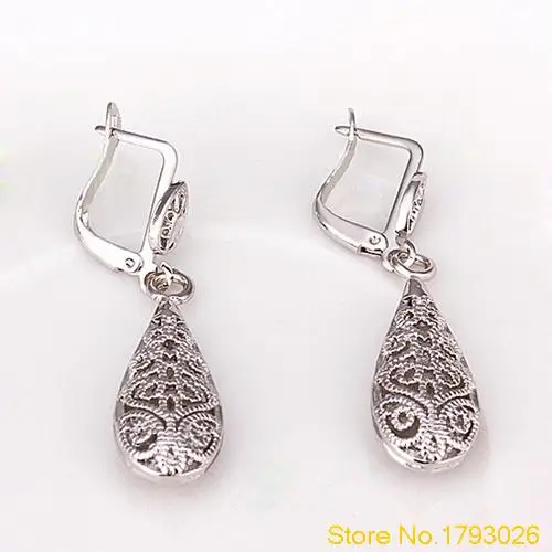 Luxury Women Fashion Golden Plated Drop Earring Wedding Party Earrings Accessory 4TVQ | Украшения и аксессуары