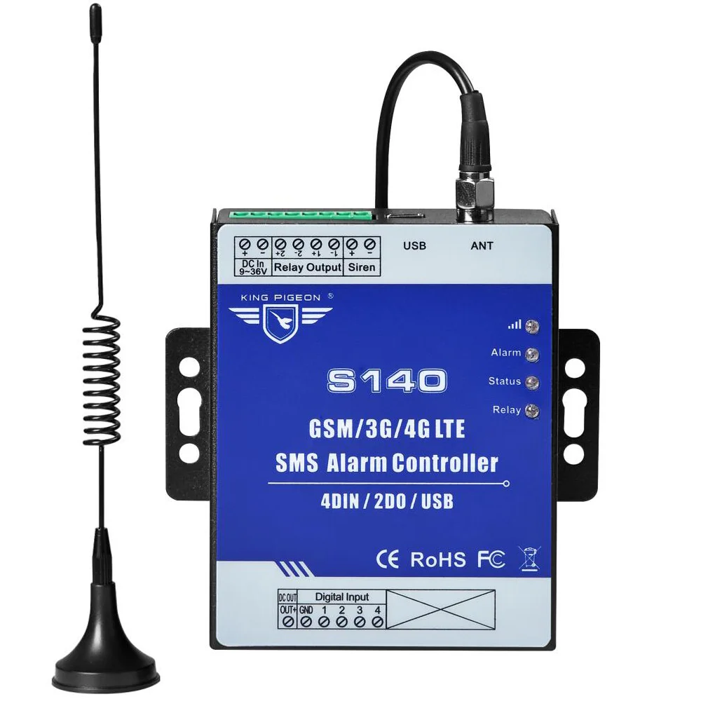 S140 GSM/3G/4G RTU SMS контроллер сигнализации гидрологический мониторинг автоматический