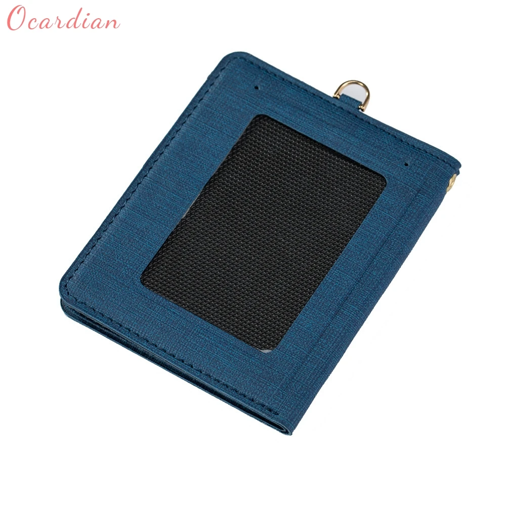 

OCARDIAN monedero mujer Unisex Leather Halter Bifold Wallet Credit/ID Card Holder Multifunction Purse Casual #30 2018 Gift