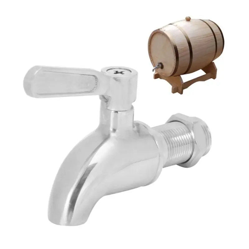 

Stainless Steel Wine Barrel Spigot Beverage Drink Dispenser Faucet Tap