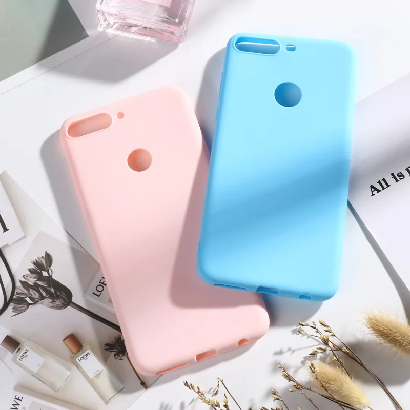 

Case For Huawei Honor 7C Case 5.7 inch AUM-L41 Candy Color Silicone Cases For Honor 7 C 7C Pro LND-L29 5.99 Fundas Coque Capa