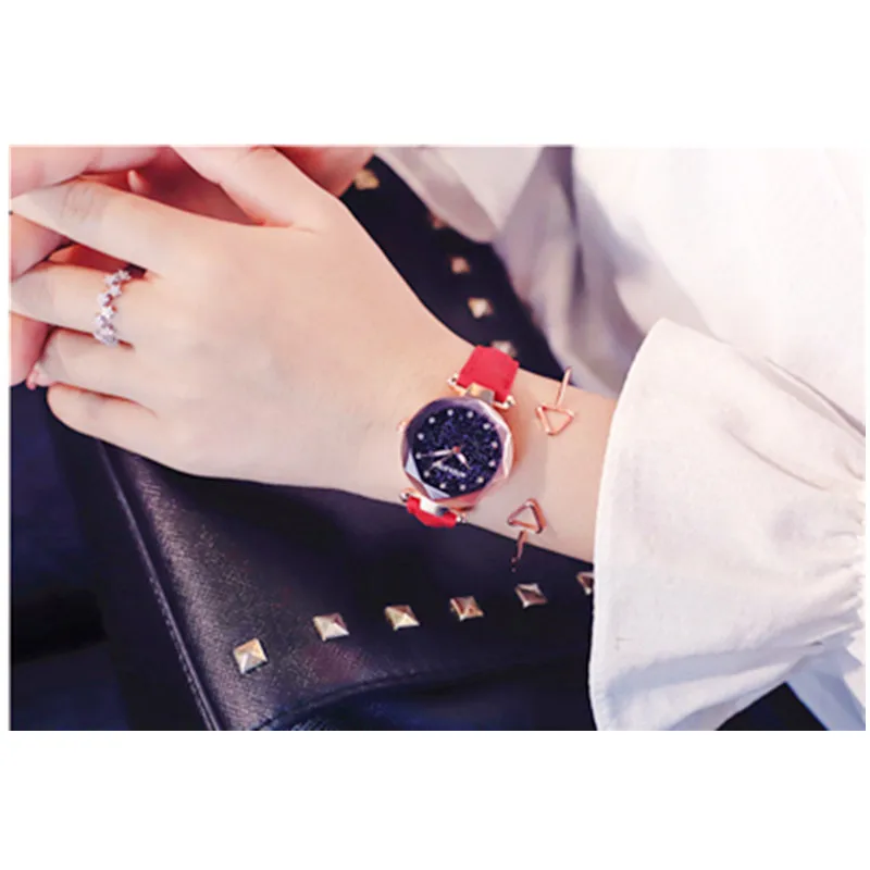 

Best Selling Star Simple Fashion Style Ladies Quartz Watch Trendy Matte Strap for All Ages