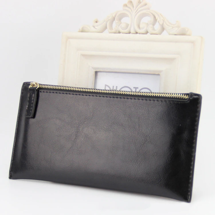 Leather Purses With Zipper Outside Pockets