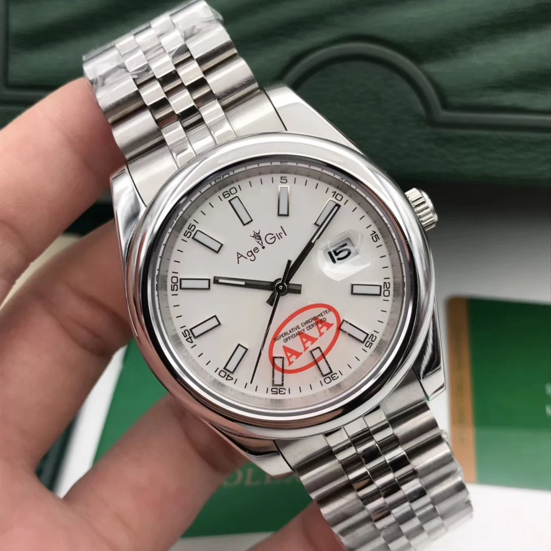 

Luxury Brand New Automatic Mechanical Men Datejust Stainless Steel Sapphire Silver Black Blue President Sport Watch 36mm AAA+