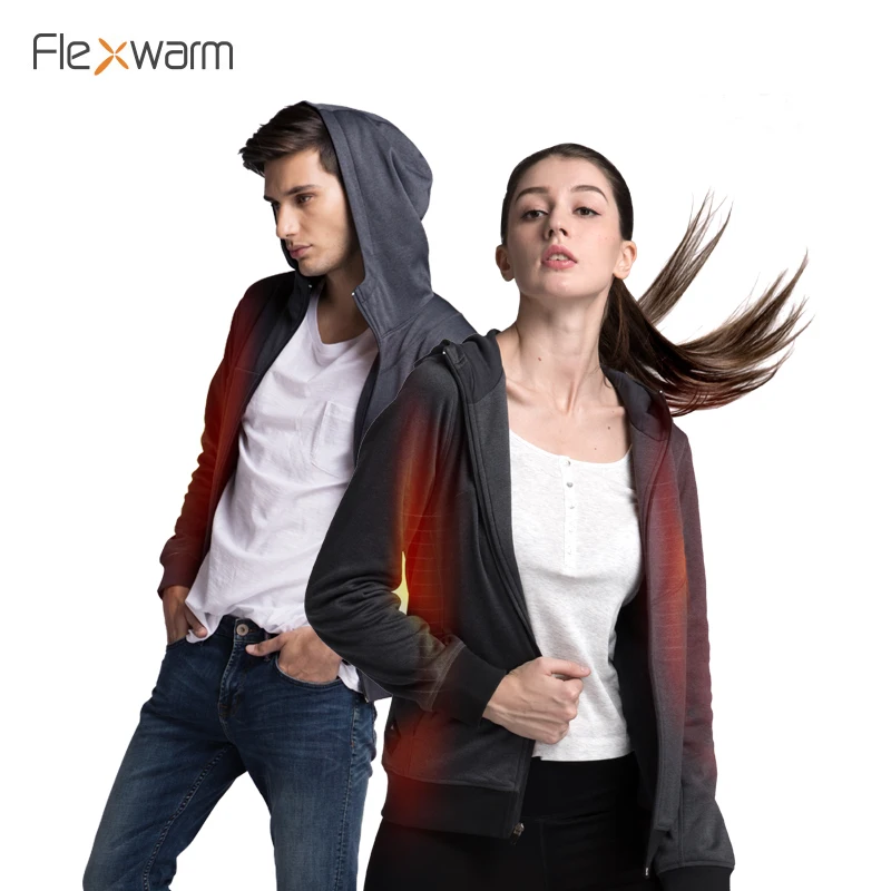 

Flexwarm Smart Heating Jacket Sports Electric Thermal Clothing Winter Warm Clothes Back Heating Outwear (Power bank includ)