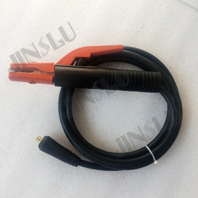 

Free shipping 300A Electrode holder Arc welding plug 10-25mm Lead Cable 3 Meter use in welding machine