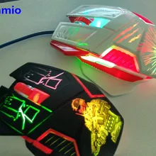 Оптическая электронная мышь проводная мышь игровая мышь 6D USB игра 2000 dpi для подарок для игры индивидуальность для компьютера ноутбука