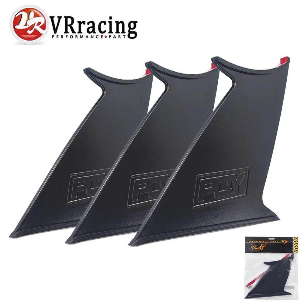 

VR RACING Spoiler Wing Stabilizer For subaru STI 2015-18 Spoiler Wing Stiffi Support Rally With PQY logo Set of 3PCS VR-WSS02-3