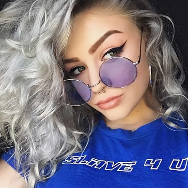 

sunglasses women 2019 Vintage Oval Classic Sunglasses Men woman Round color lens Sun glasses Female Eyewear trend