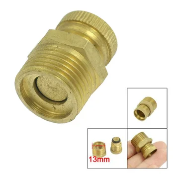 

Air Compressor PT 1/4 Male Thread Water Drain Valve Brass Tone