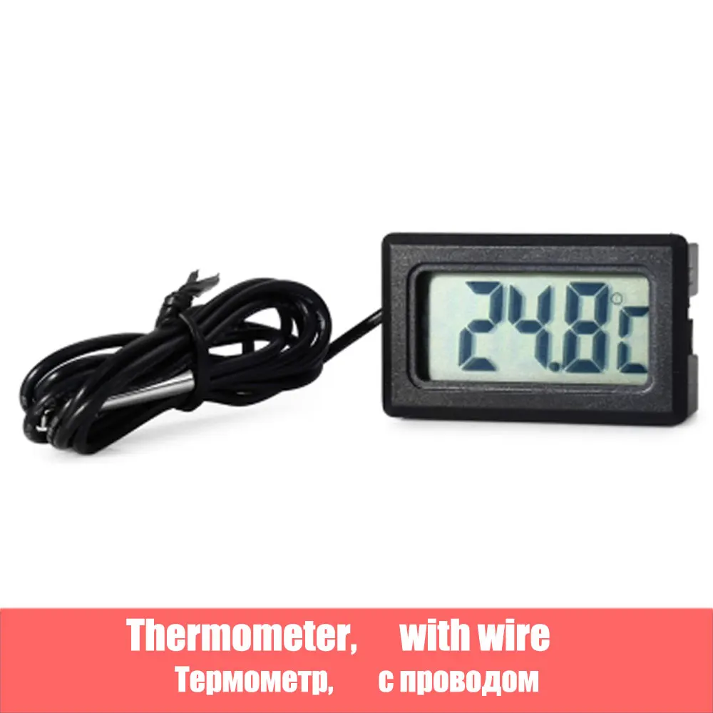 Цифровой термометр гигрометр Мини ЖК-измеритель влажности Морозильник Холодильник термометр для-50~ 70 Охладители для аквариума - Цвет: temperature meter