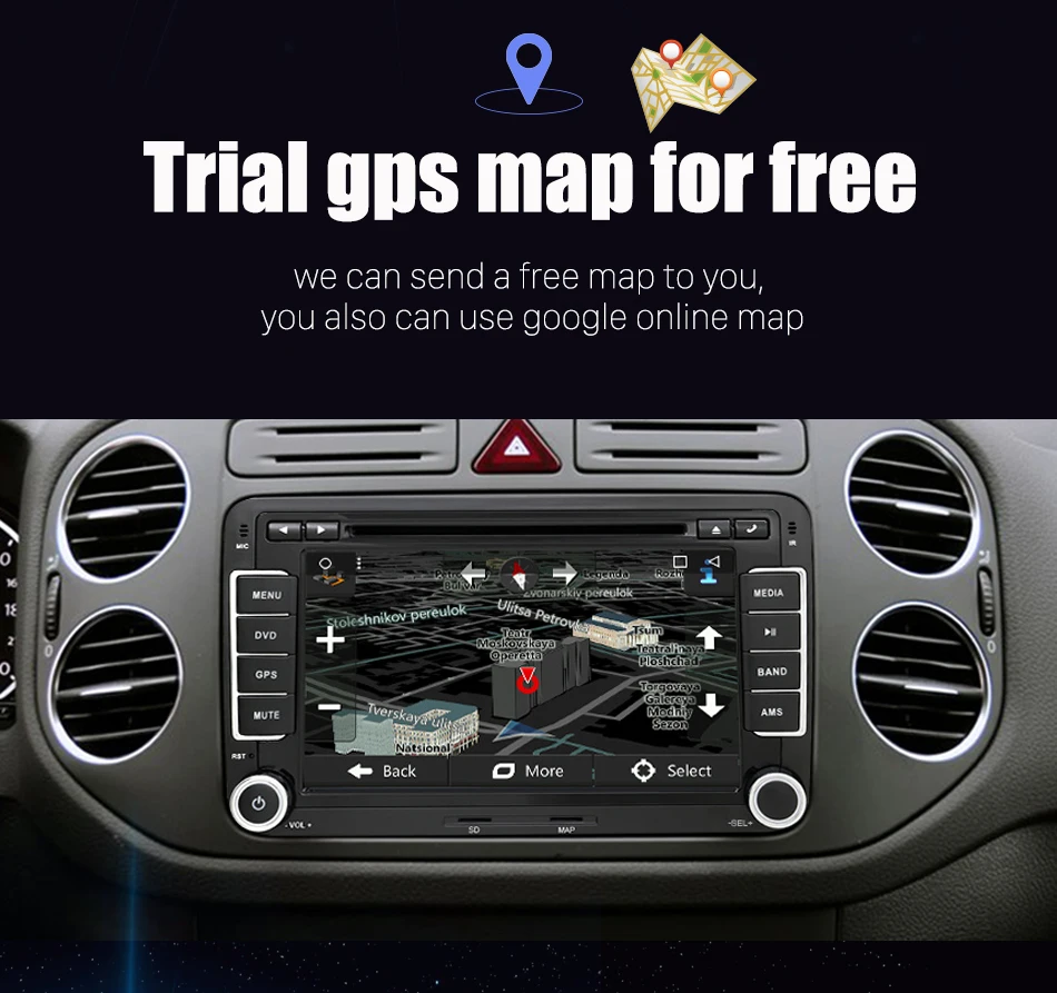 Flash Deal Eunavi 2 Din Android 8.1 Car DVD Player Radio GPS navigation For VW GOLF 6 Polo Bora JETTA B6 PASSAT Tiguan SKODA OCTAVIA 8