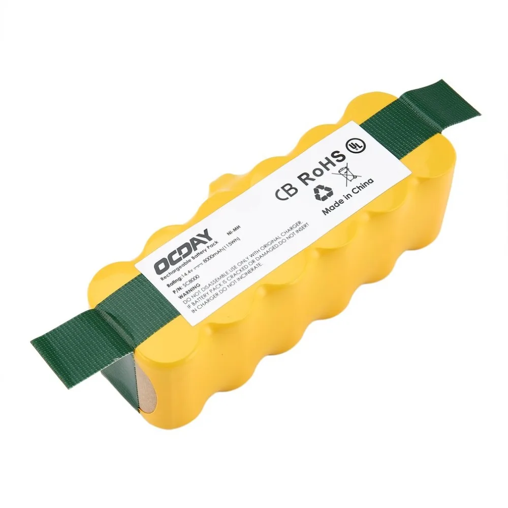 14.4V 8000mAh Ni-MH Rechargeable Battery for Irobot Roomba 500 510 530 531 535 540 545 550 560 562 570 580 581 600 780