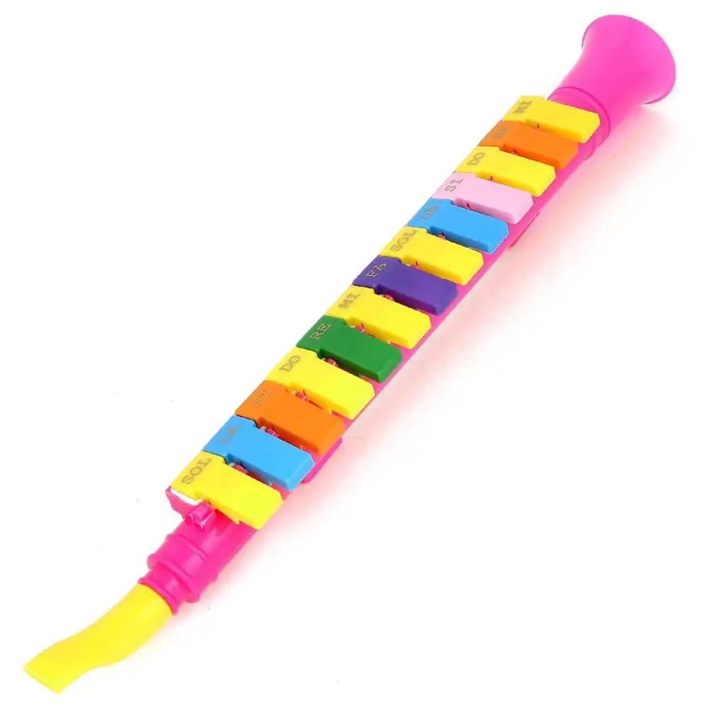 

Musical Instrument ABS Plastic Horn Design 13 Keys harmonica Random Color