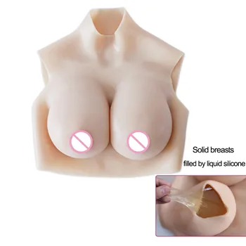 

Huge Boobs Breast Forms Solid Filled by Liquid Silicone 200% Elasticity Realistic Fake Breast Protheses Transvestite Mastectomy