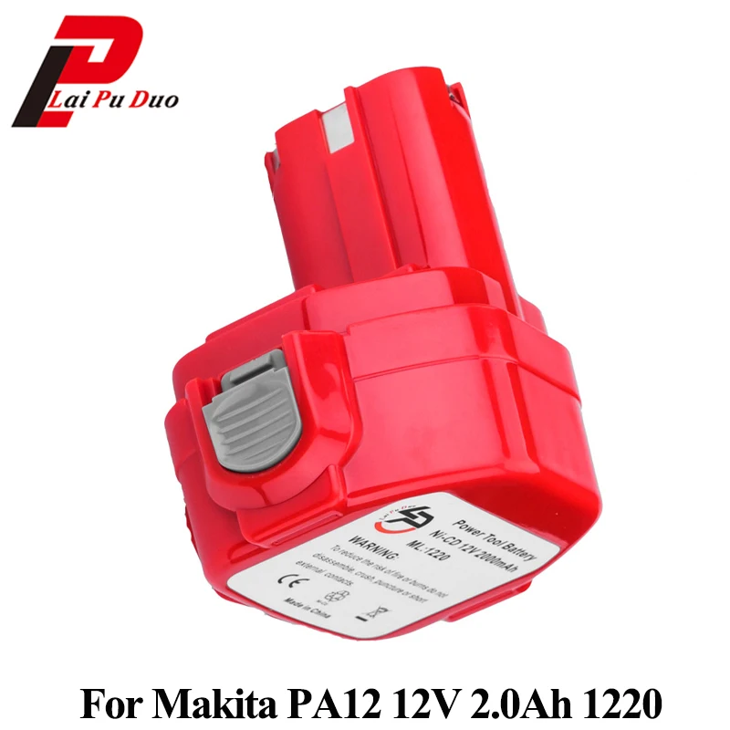 Аккумуляторная батарея для Makita 12 В 2000 мАч PA12 1220 1222 1050 1234 4000 5000 6200 6300|Перезаряжаемые