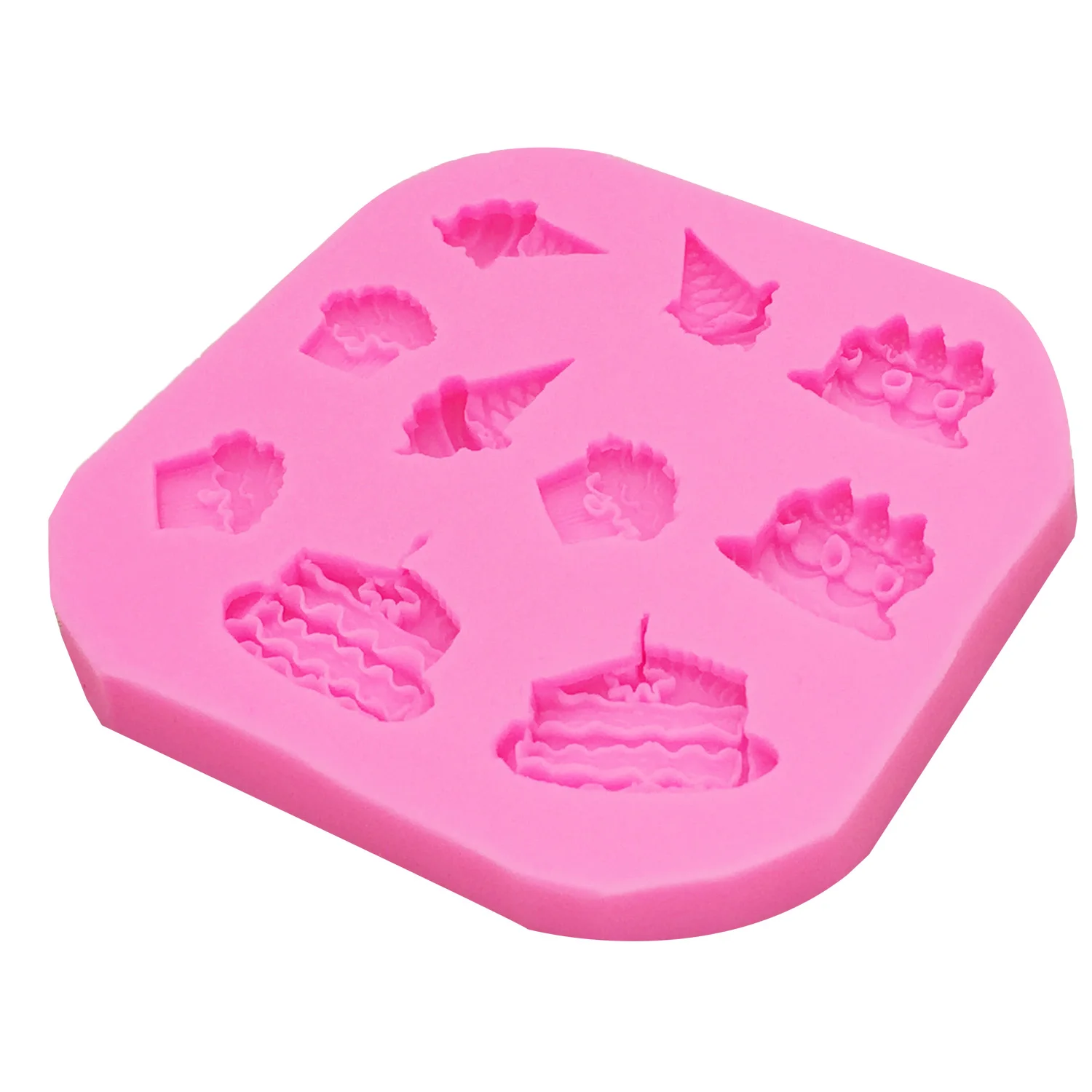 M0372 Cake ice cream shape chocolate molds cooking tools silicon Mould Fondant Decorating tools