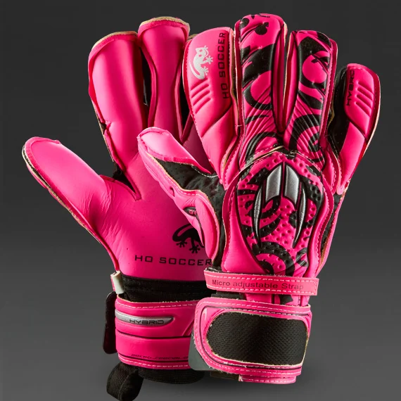 Cheap Most professional  soccer glove saurognathous celie pink yellow  goalkeeper gloves bola de futebol luvas de goleiro goalkeeper