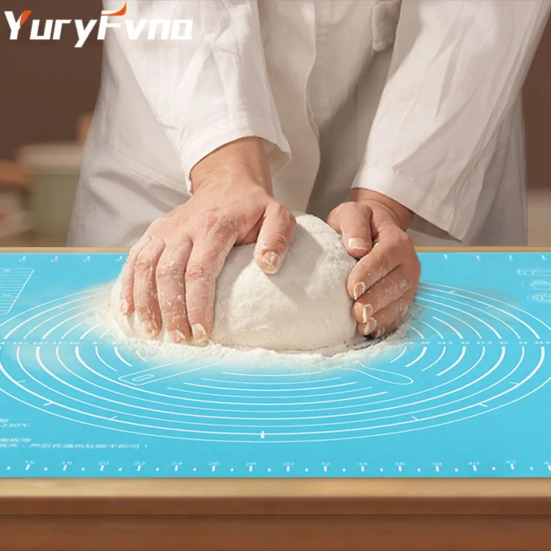 

YuryFvna 30cmx40cm Silicone Baking Mat Reusable Dough Rolling Mat Table Mat Heat Resistant Pastry Rolling Pad with Measurements