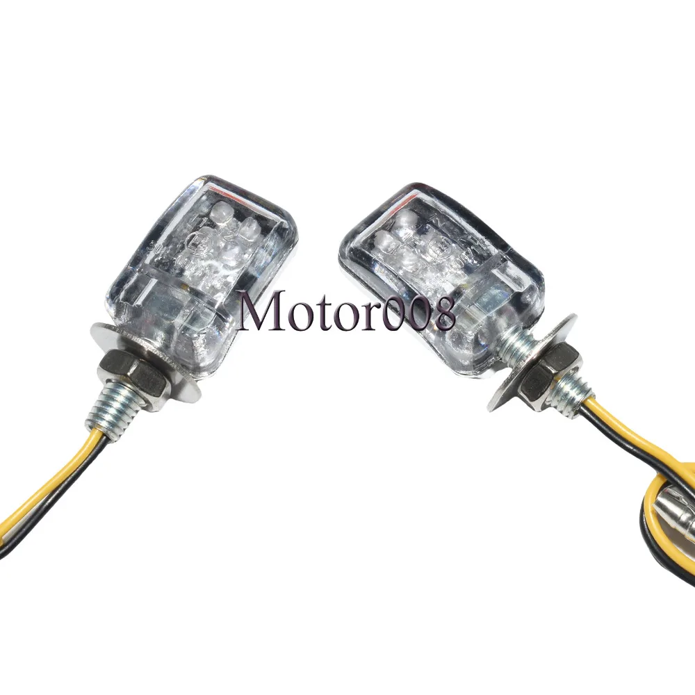

2pcs Chrome Back Universal Motorcycle Low power Super Bright 6 LED turn signal light Car Light Bulb Blinker lamp easy to install