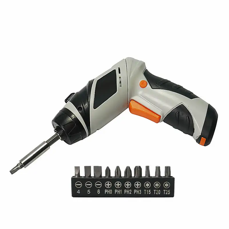 6V Battery Cordless Screwdriver Electric with 16pcs screwdriver heads