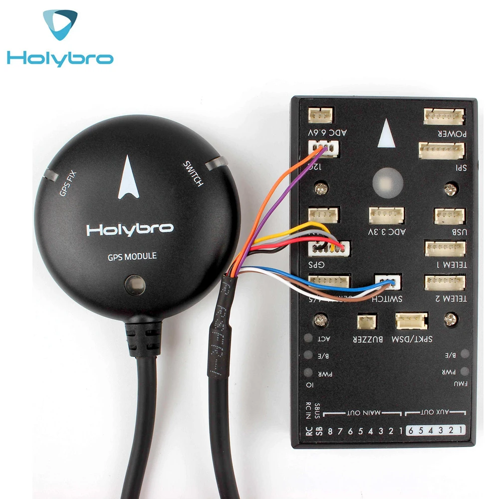 Контроллер полета HolyBro Pix32 Pixhawk 4 модуль GPS M8N пм02 телеметрический комплект V3 для