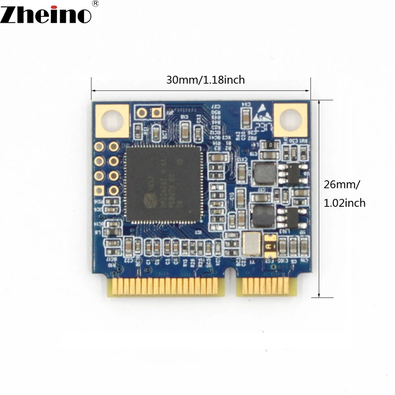 Zheino половина mSATA 16 ГБ SSD мини pcie половинной высоты Размеры mSATA3 32 ГБ 128 ГБ внутренний модуль твердотельный накопитель для PAD мини-ноутбуков Tablet