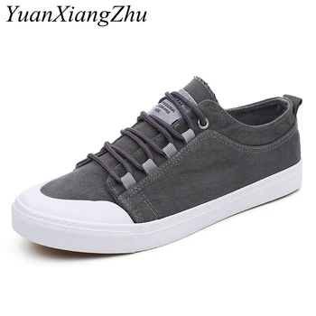 

2018 Fashion Casual Shoes for Men Tennis Cavans Shoes Flat Lightweight Outdoors Skate Sneakers Runway Footwear New Trend Men