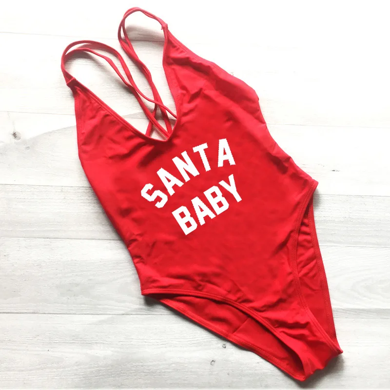 santa baby bathing suit