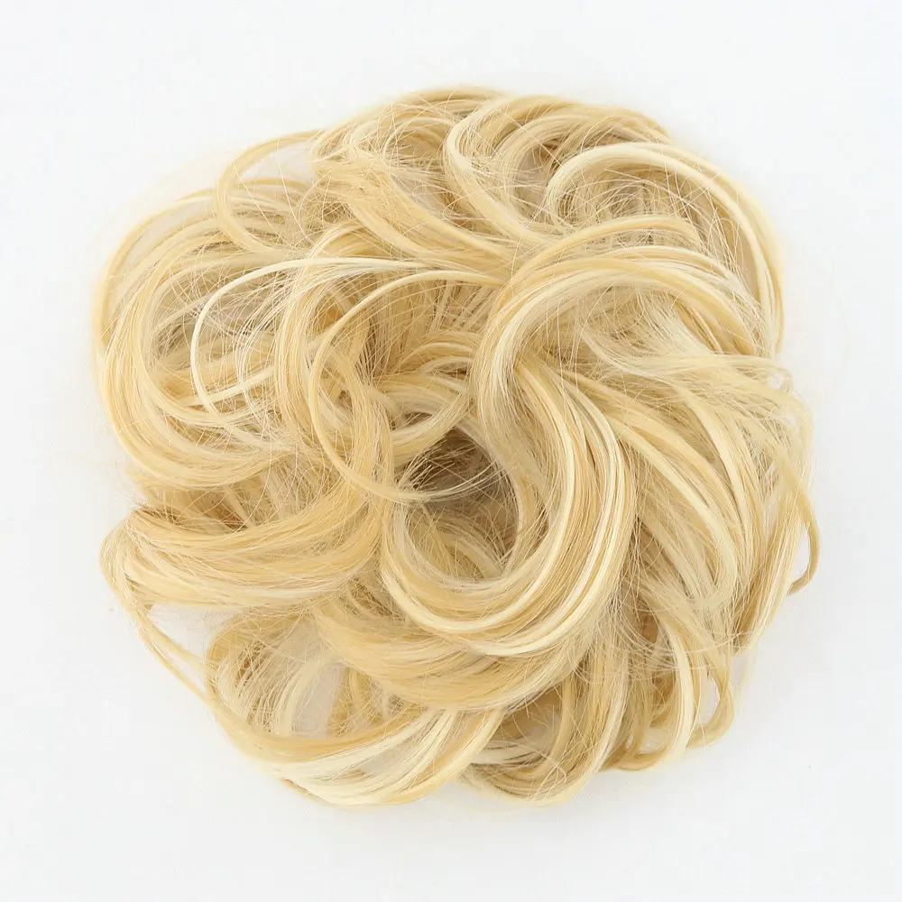 Chignon Hair Bun Hair Pieces Hair Scrunchie Extensions Synthetic Wig For Women Curly Chignon Accessories Hairpiece Extension