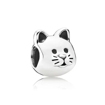 

New Fashion Small Cats Charms Beads Fit Pandora Bracelets & Bangles for Women Silver Color Birthday Gifts DIY Jewelry Bijoux