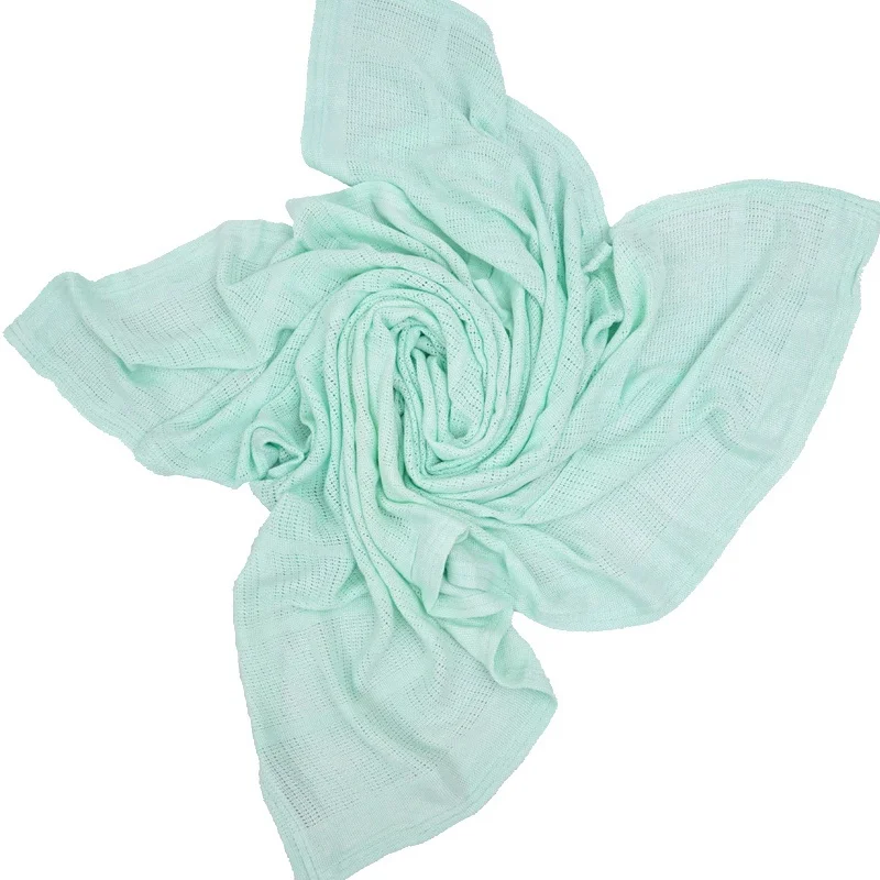 Бамбуковое детское одеяло хлопок, мягкое однотонное Пеленальное полотенце для новорожденных хлопчатобумажное одеяльце 200*170 см