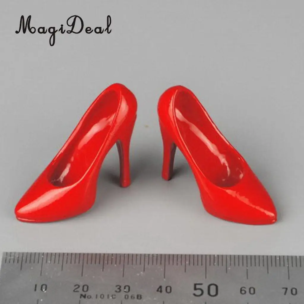 MagiDeal Fashion 1Pair 1/6 Scale Plastic High Heeled Shoes For 12 Inch Female Figures Body Models Party Show Stage Acce Gifts MagiDeal Fashion 1Pair 1/6 Scale Plastic High Heeled Shoes For 12 Inch Female Figures Body Models Party Show Stage Acce Gifts