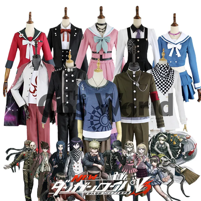 

Danganronpa V3: Killing Harmony ALL Characters Uniform Outfit Anime Customize Cosplay Costumes
