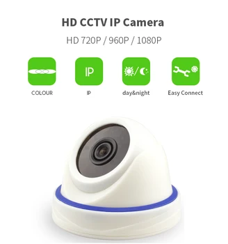 

PUAroom Brand optional 1mp 1.3mp 2mp lens indoor IP dome camera