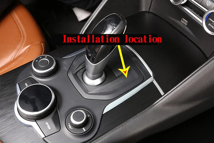 

Real Carbon Fiber For Alfa Romeo Giulia Car Center Console Gear Shift Panel Cover Trim Sticker For Alfa Romeo Stelvio 2017 2018