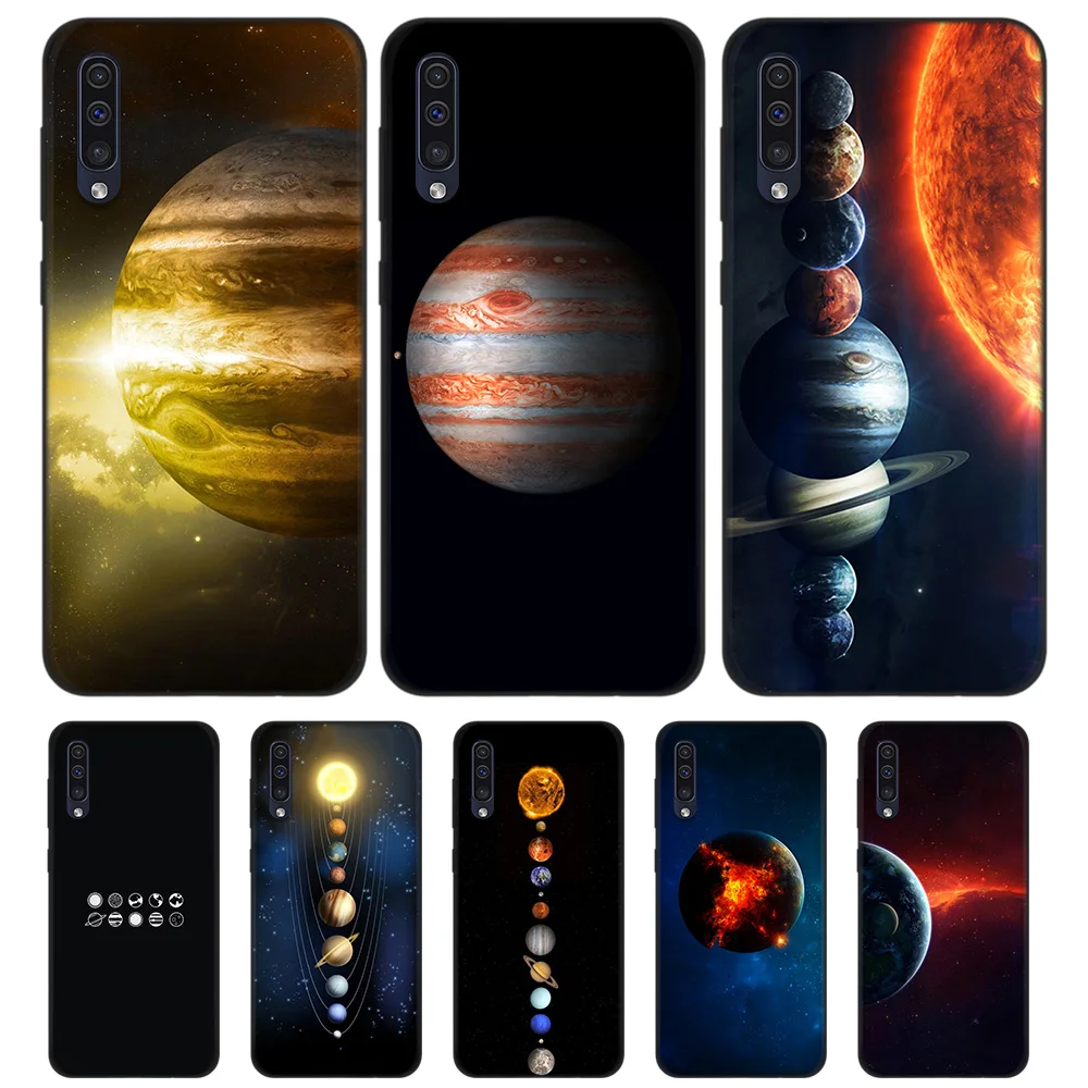 

Planets Space TPU Silicone Case for Samsung Galaxy A7 A9 2018 A10 A20 A30 A40 A50 A60 A70 A80 A20E A90 5G Note 10 M40 Back Shell