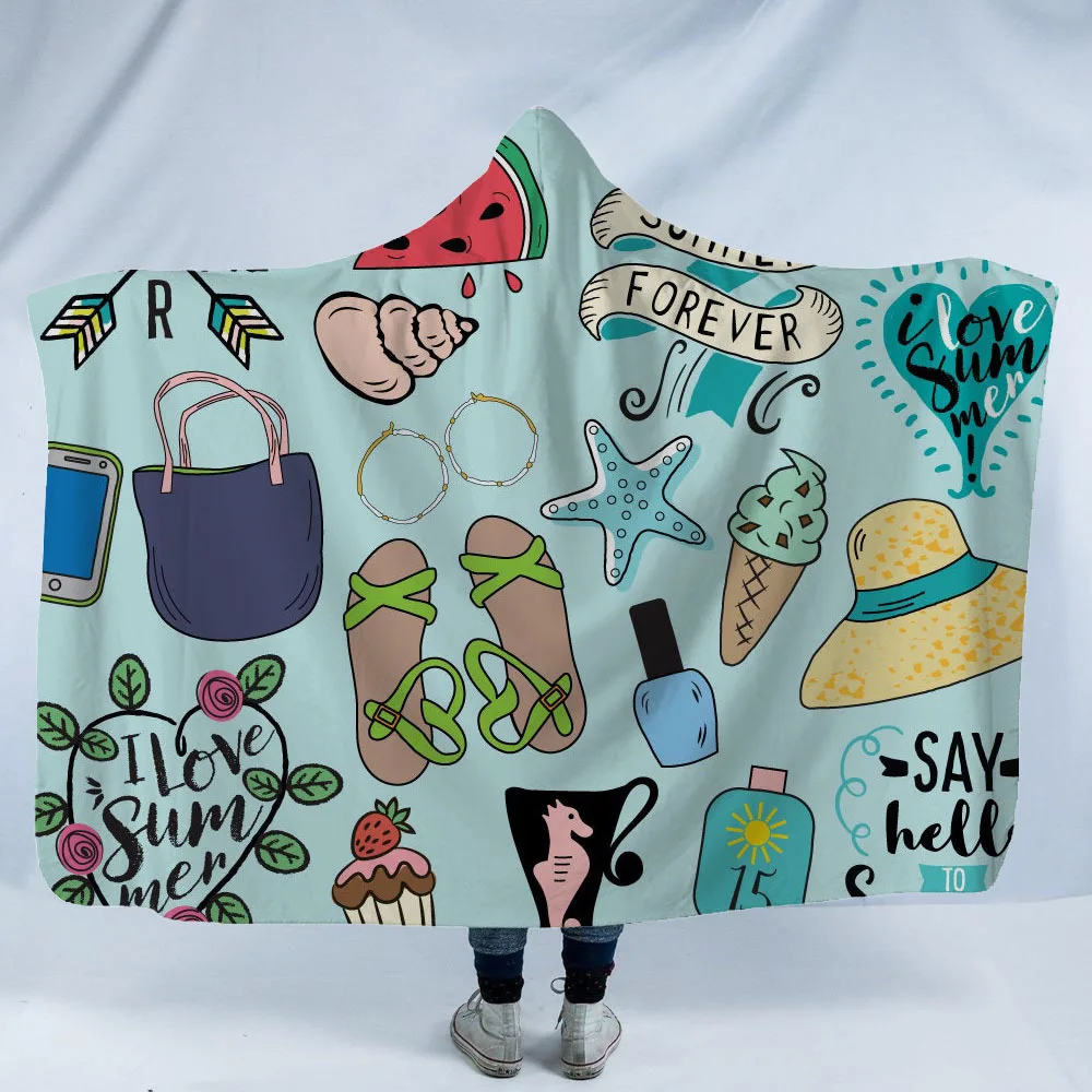 

Camping Travel Hooded Blanket For Adult Soft Fluffy Sherpa Fleece Blanket Winter Warm Bed Manta Sofa Bedspread Hoodie Mantle Koc
