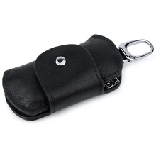 XIYUAN бренд из натуральной коровьей кожи черный ключ кошельки высокое качество брелок для ключей для мужчин модный мужской Чехол для карт Роскошные Кошельки для монет на молнии