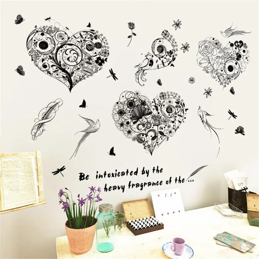 Home Decor DIY Flowers And Birds Removable Wall Decal Family Home Sticker Mural Art Home Decor wall sticker Home Deco mirror AU8 Home Decor DIY Flowers And Birds Removable Wall Decal Family Home Sticker Mural Art Home Decor wall sticker Home Deco mirror AU8