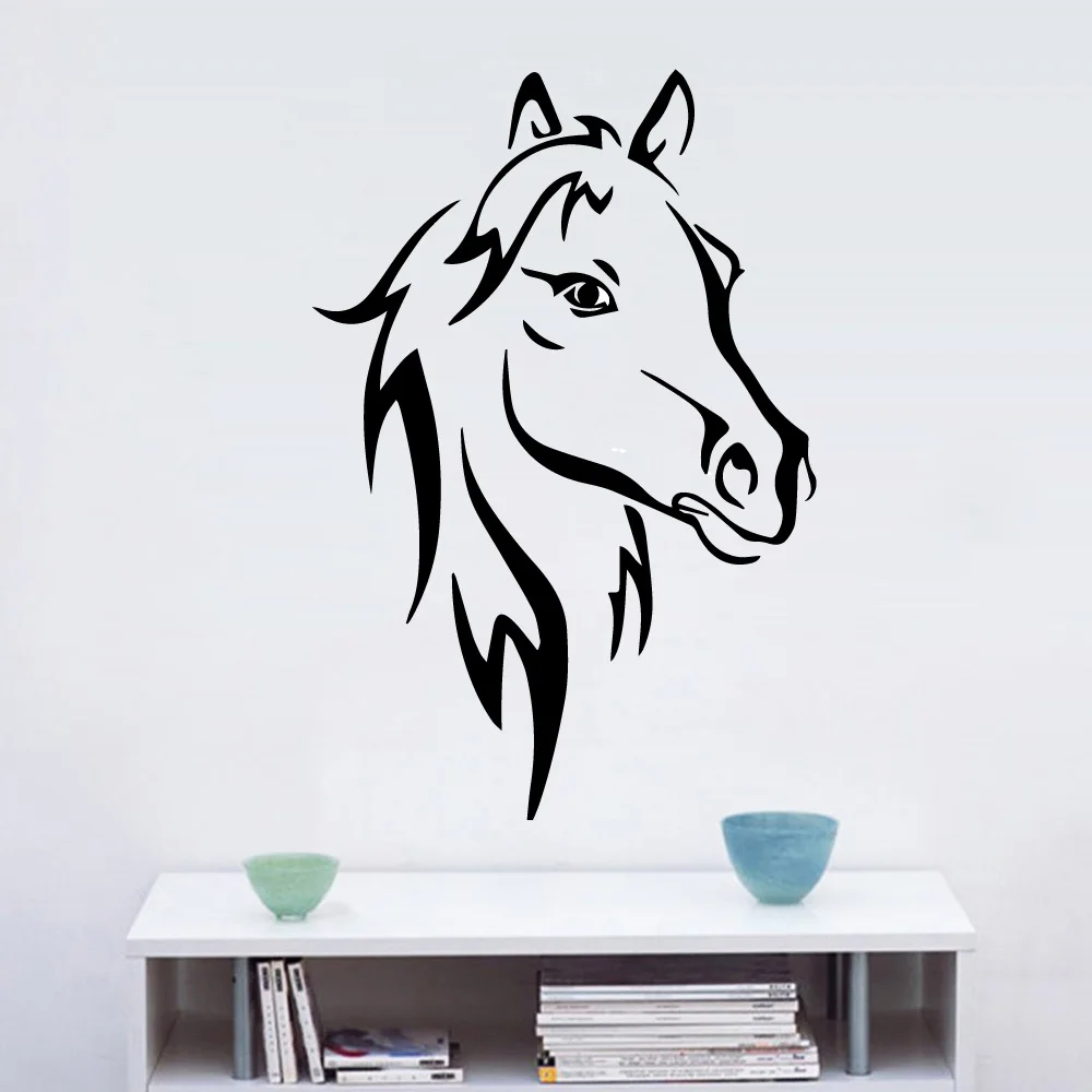 

Fashionable horse Wall Stickers Modern Fashion Wall Sticker For Kids Rooms Removable Decor Wall Decals